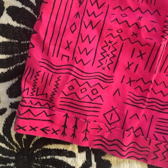 VINTAGE 80s pattern button up shorts - Picture 5 of 5